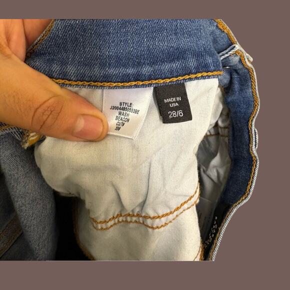 Veronica Beard Baby Boot Jeans | High Rise Beach Wash | Size 28 | USA - Picture 5 of 5